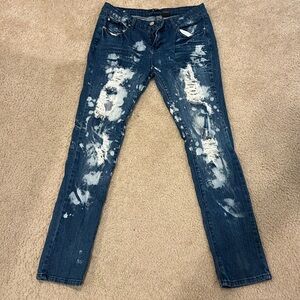 Junior Jeans - Stretchy and distressed (Size 15)